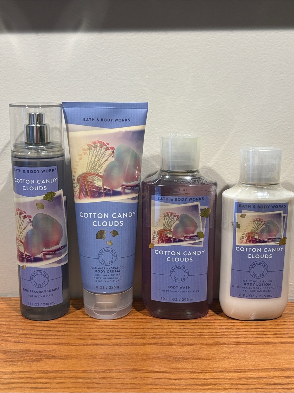 Bath & Body Works Cotton Candy Clouds Bundle
